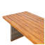Ensemble de salle à manger d'extérieur 3 pièces avec table en bois d'acacia et chaises en rotin tissé à la main, gris et teck-129691924