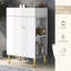 Meuble-lavabo simple 21,6 po avec lavabo en blanc