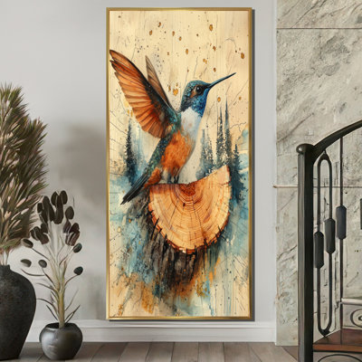 Art sur toile, Colibri de Gertwin dans la forêt II
