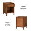 Table de chevet en bois massif Pablo-969392485