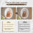 UL Certified Bright Oval Frontlit & Backlit LED Bathroom Vanity Mirror With 3-Year Warranty, Dimmable, Anti-Fog, 3 Color Adjustment, Tempered Glass-1455043489