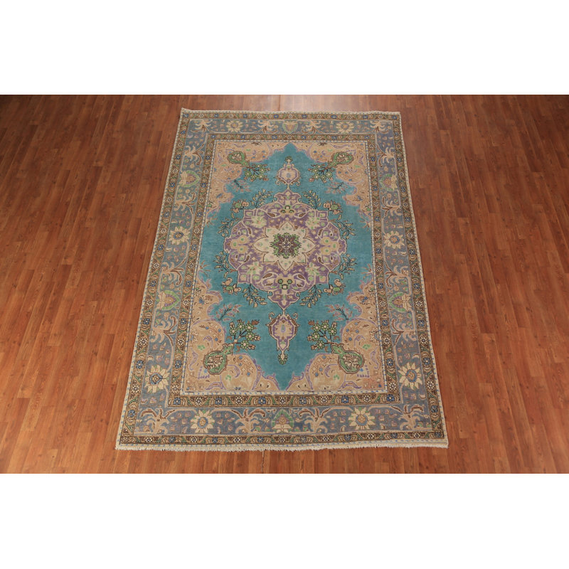 Tapis traditionnel médaillon turquoise 6 x 10