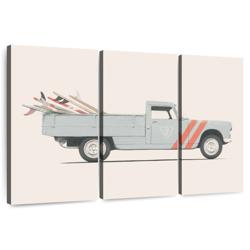 Mehar Surfboard Pick Up Van, 48" H x 74" W