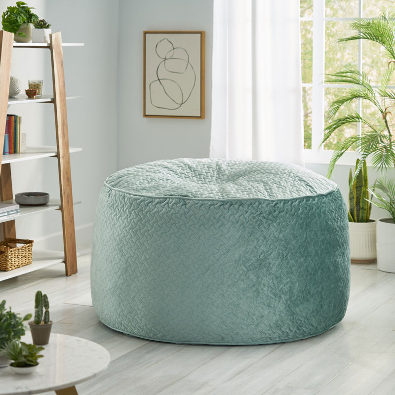 Grand fauteuil à billes Grunewald Trule, Bleu sarcelle