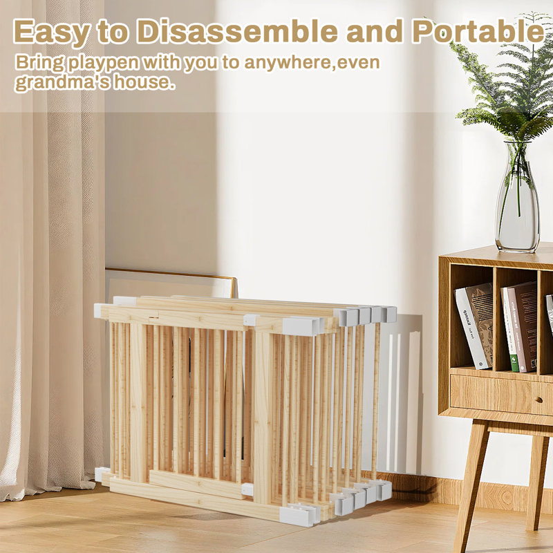 Grand parc pour bébé et barrière pour bébé avec porte, aire de jeu sécuritaire, centre d'activités pour enfants
