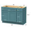 Base de meuble-lavabo simple 48 po seulement-95277986