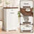 Tilt Out Trash Cabinet with Drawer, Wooden Hidden Garbage Bin Holder, Freestanding Kitchen Trash Can Storage Cabinet, Waste Bin Hideaway Station for Kitchen Dining Room-135348599