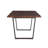 Kentae Acacia Solid Wood Top Metal Base Dining Table
