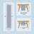 Cotton Blend Hemstitched Embroidered Striped Table Runner With Tassels-113878476-113878480
