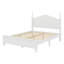 Ensemble de chambre à coucher 3 pièces, lit plateforme en bois et deux tables de chevet-1371126708