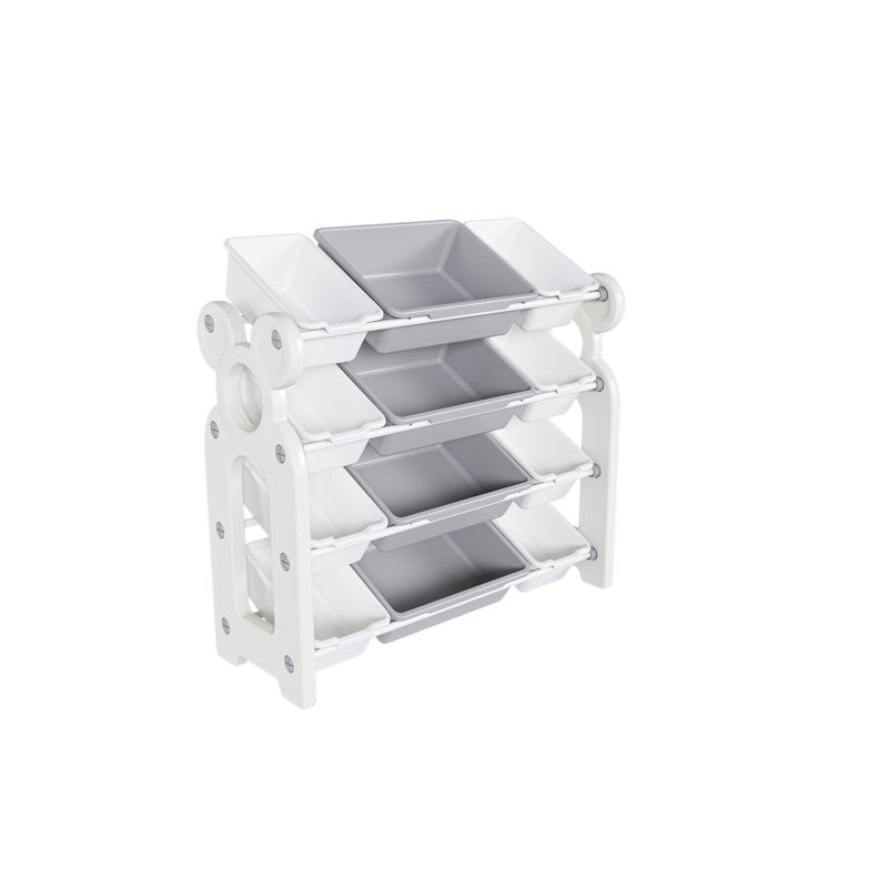 Rangement pour jouets pour enfants avec 12 bacs