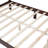 Wood Platform Bed Frame,Retro Style Platform Bed With Wooden Slat Support-800915627-800915622