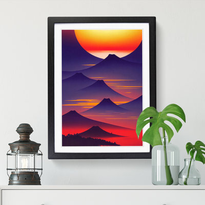 Valero Japanese Sunset Surreal Vol.1 - Picture Frame Print