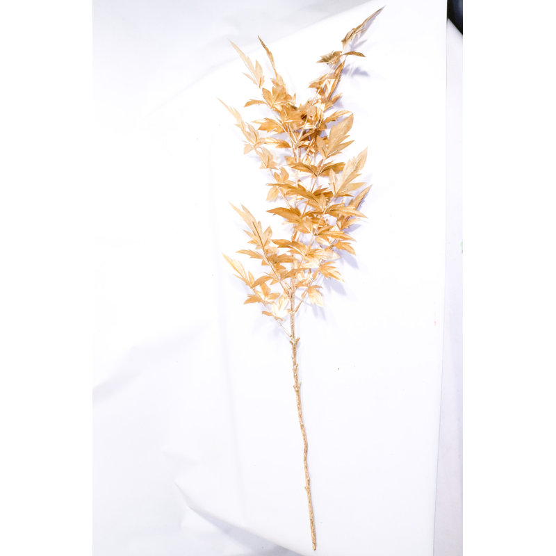 Vaporisateur de feuille d'or 38 po - Tige de feuillage artificiel décoratif pour la maison, les arrangements floraux et les projets de bricolage