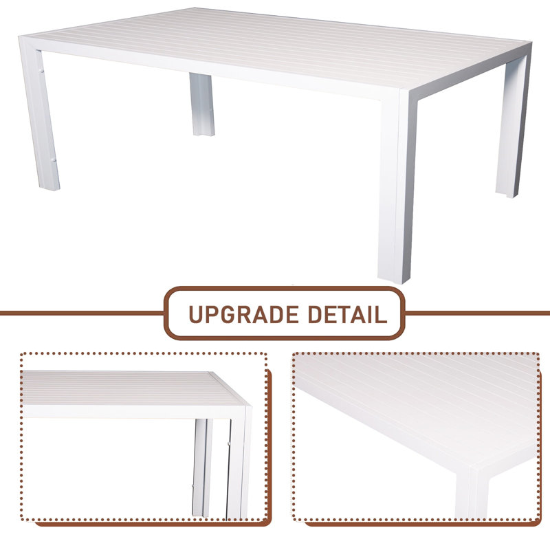 Ensemble repas d'extérieur rectangulaire pour 6 personnes L 57,09 po Eckehart