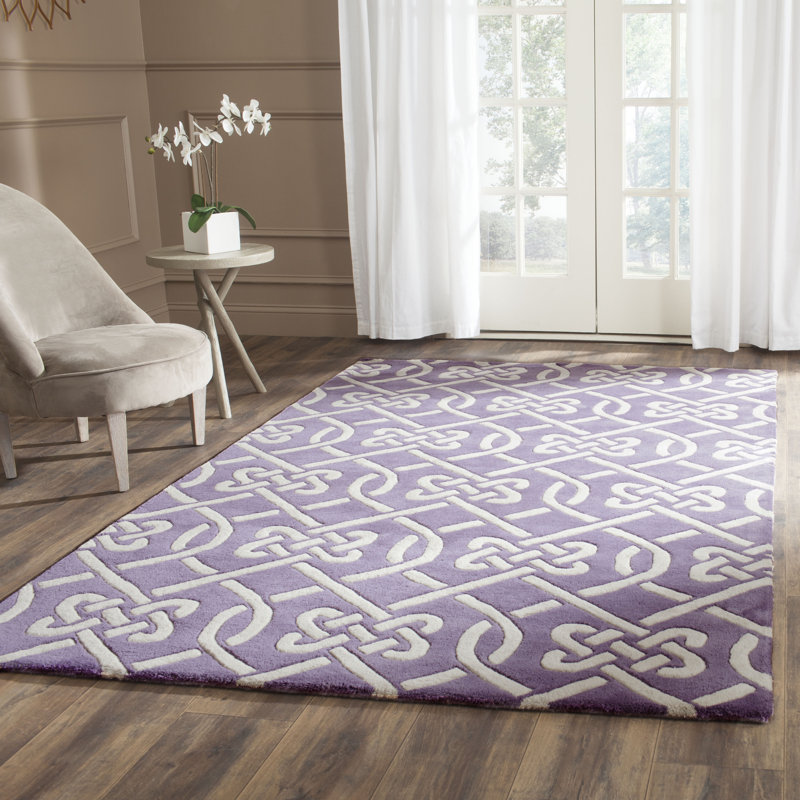 Swallow Hand Tufted Wool Geometric Rug, Rectangle 8' x 10'