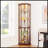 Corner Glass Cabinet Lighted Curio Cabinet Corner Display Case For Living Room-2067153912