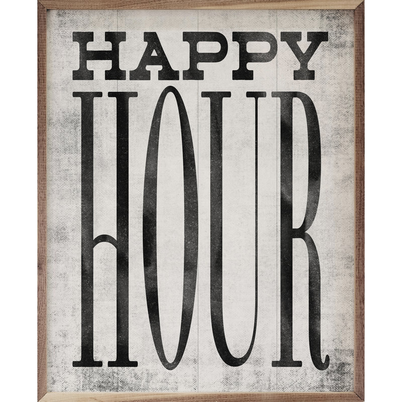 Happy Hour, H 20 po x l 16 po, Blanc