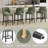 Upholstered Counter Height Bar Stool With Solid Wood Legs Set Of 4-1903564800-1903564813