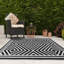 Geometric Shapes Flatweave Indoor / Outdoor Area Rug-736366024