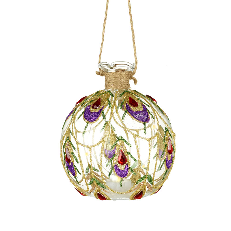 12cm Glass Lighted Bauble