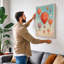 Balloons in Flight Boho - Wrapped Canvas-946245099-946245093