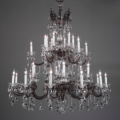 Via Lombardi 30 - Light Dimmable Tiered Chandelier
