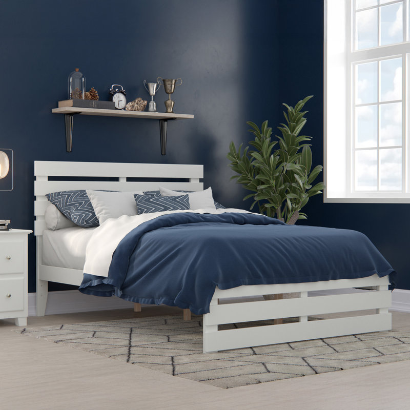 Jaqson Slat Bed, Full / Double, White