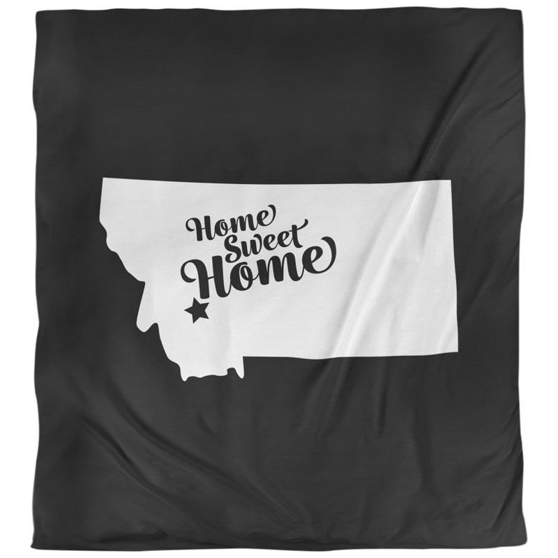 Housse de couette butte doux, Housse de couette pour très grand lit, Noir, Microfibre
