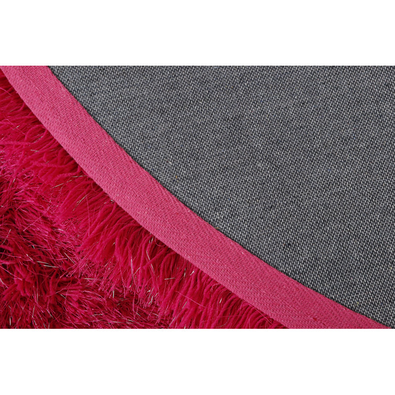 Tapis rose à poils longs Castlebourne, Oval 5' x 7'