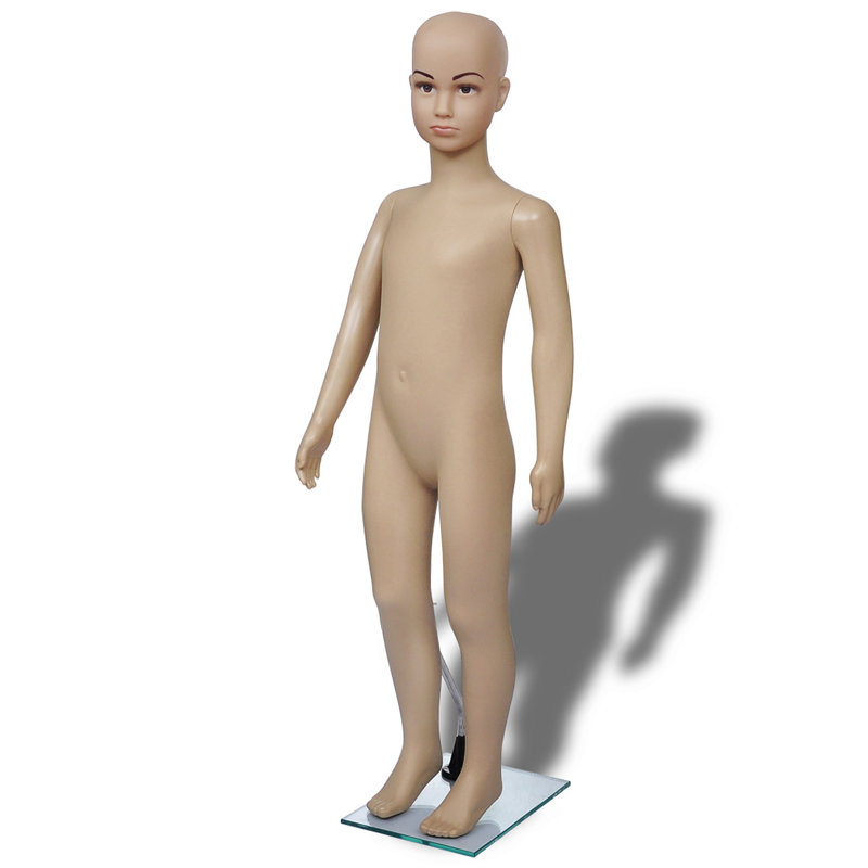 Valya vidaXL Mannequin Beige, Child with head and face