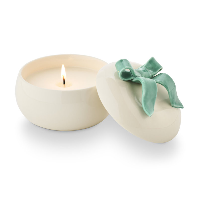 Citrus Crush Bow Ceramic, White