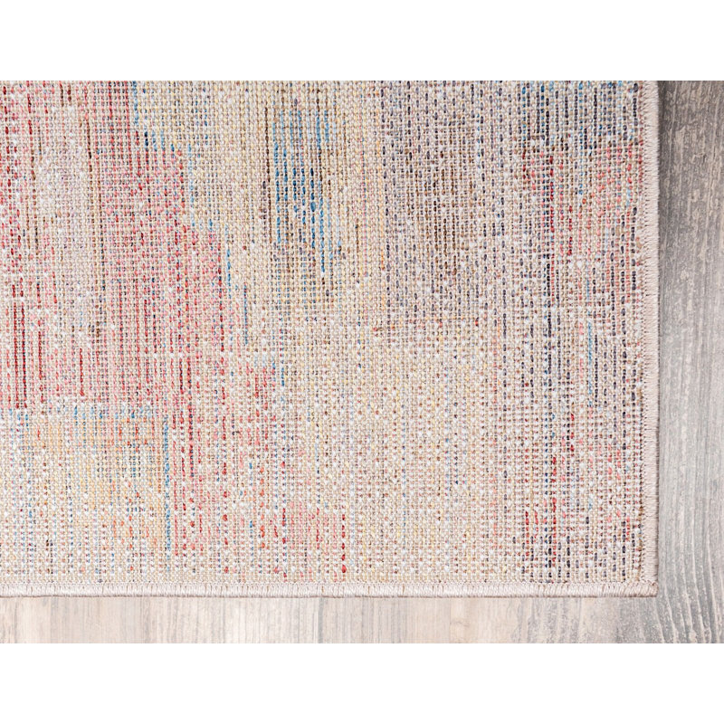 Tapis arc-en-ciel de style sud-ouest Mulvaney, Rectangle 2 pi 2 po x 3 pi