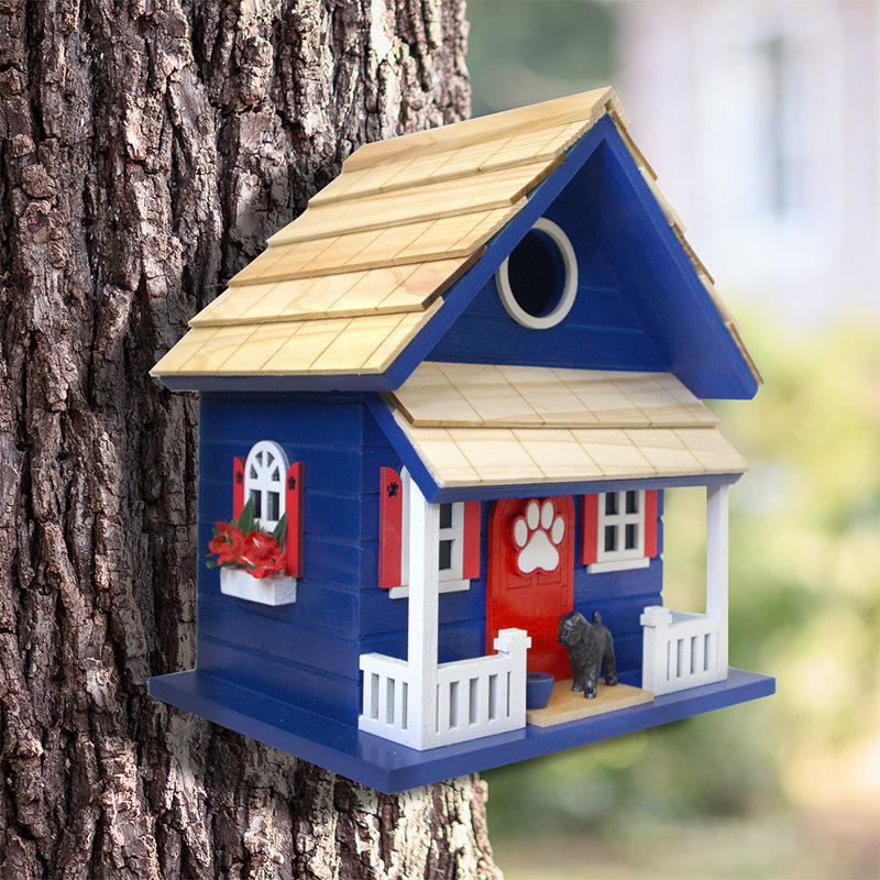 Maison d'oiseaux Bow Wow, Bleu