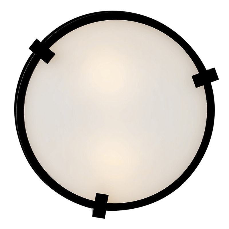 Lowell 2 - Light Outdoor Flush Mount, Black
