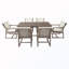 Ensemble de table de patio 7 pièces avec 6 chaises-83023181-83023180