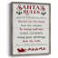 «Santa's Rules», reproduction encadrée - bois massif-1416535164