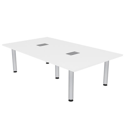 Table de réunion rectangulaire avec pieds électriques et électriques