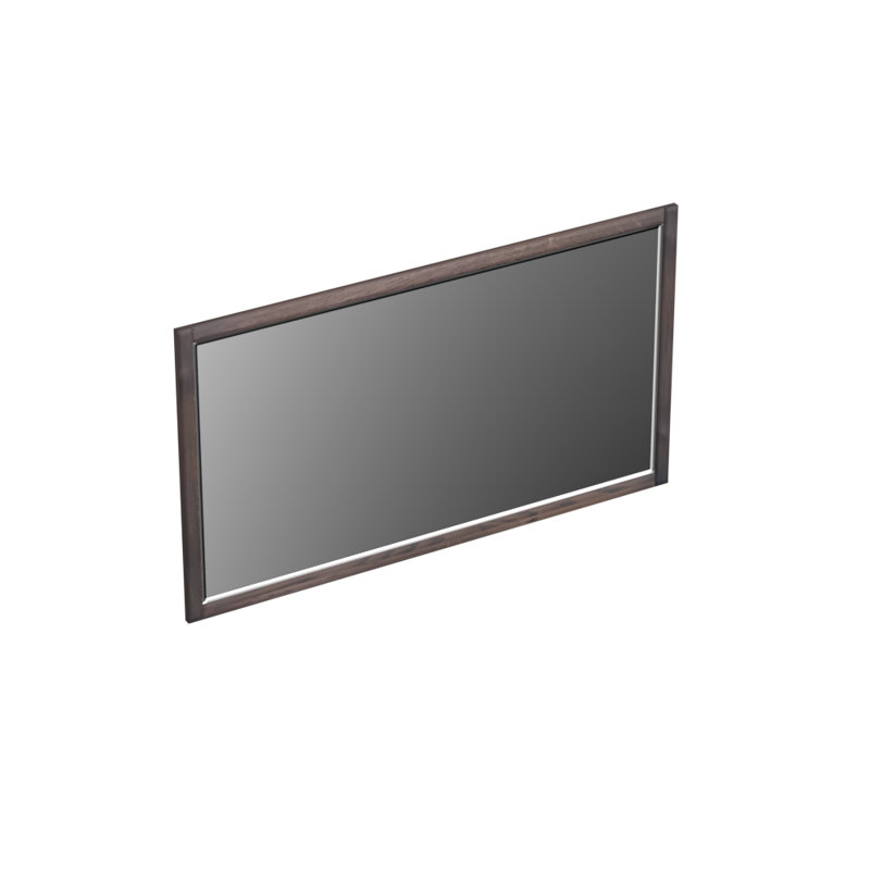 Damaria Vanity Mirror, 80cm H x 140cm W, Charcoal