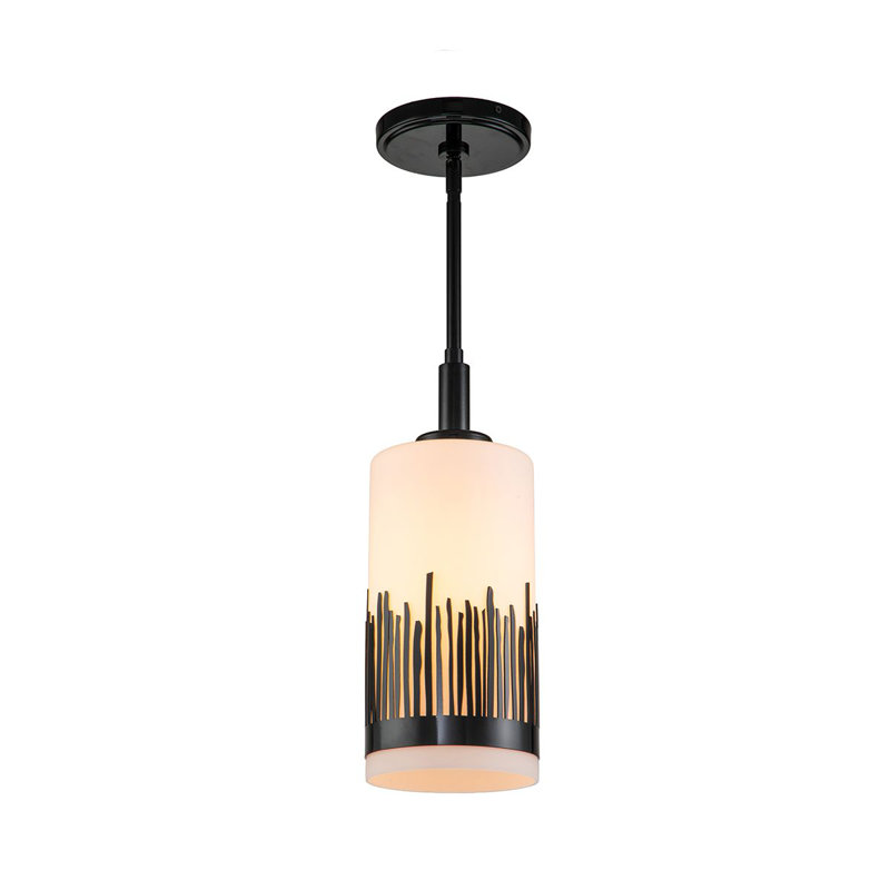 Sawgrass 1 - Light Single Cylinder Pendant, Matte Black