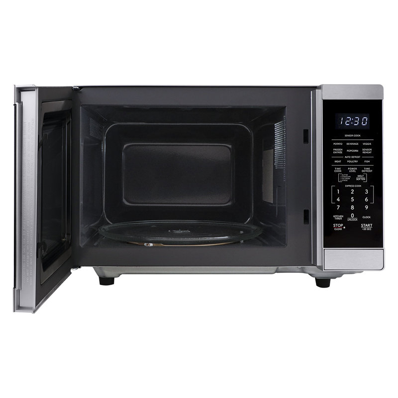 SHARP SMC1464KSC Carousel® Countertop Microwave Oven, Inverter Technology, 1.4 Cu. ft., 1100W, Stainless Steel, Sensor Cooking, Compact Design