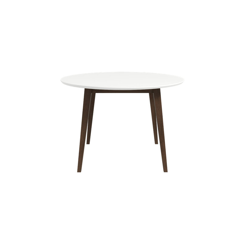 Iades rond, H 29,5 po x L 46 po x l 46 po, Gris, Blanc