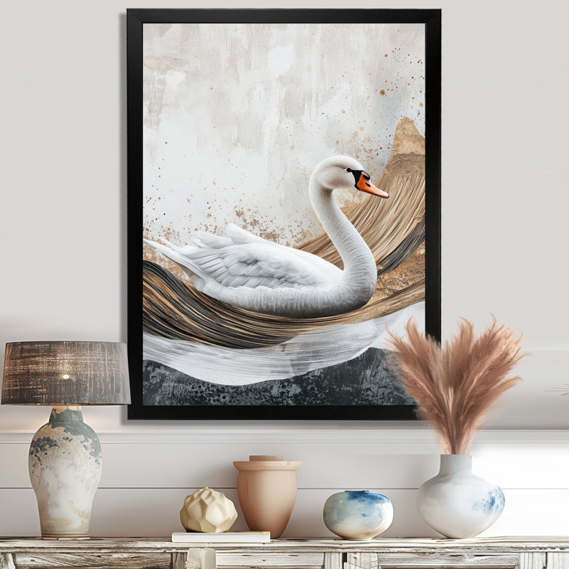 Badham - Animals Wall Decor, Noir, noir, noir, noir, H 20 po x l 12 po, Reproduction encadrée d'une seule photo