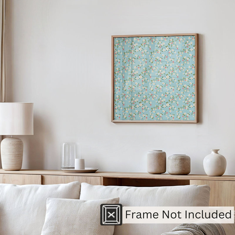 «Floral Delicate Wildflowers IV», reproduction d'art non encadrée, H 14 po x l 14 po