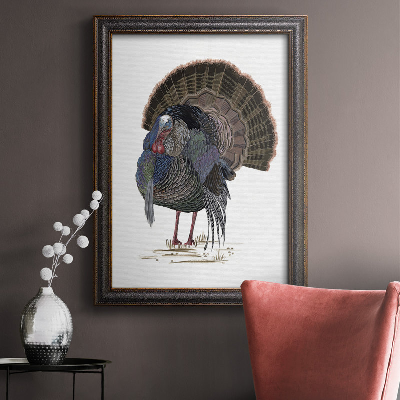 Toile encadrée de qualité supérieure Turquie Study II - prête à être accrochée, H 27 po x l 18 po x P 2,5 po