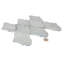 Carrelage pour mur et plancher en verre brillant 9 x 10 po Virelle (3,03 pieds carrés / caisse, paquet de 5)-137940249