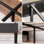 Bellay Upholstered Bed Frame with Channel Tufted Headboard-1372692131-1372692132