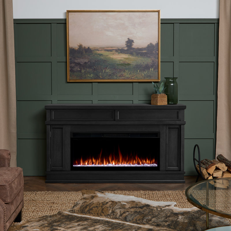 Foyer électrique 60 "Torrey par Real Flame, Noir, Intelligent