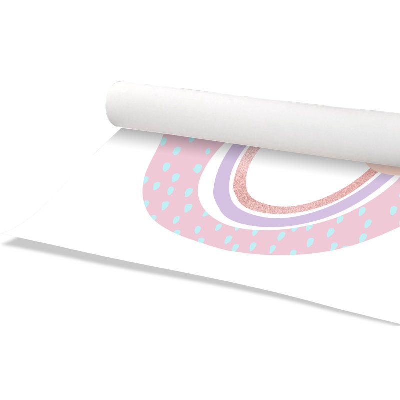 Arc-en-ciel 1, H 36 po x l 36 po x P 1 po, Papier