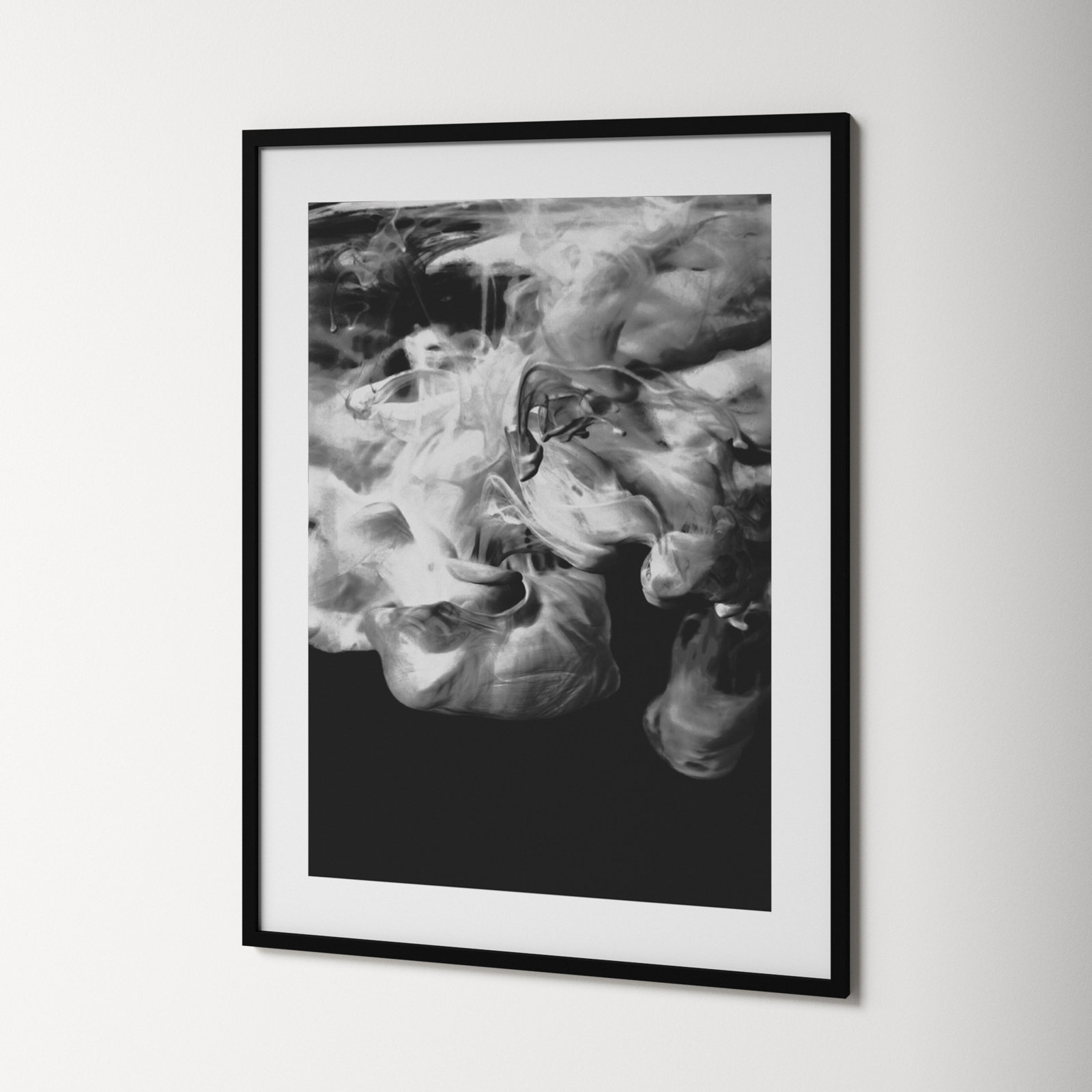 Black Ink Photo Print, Black Framed Paper, 42.12" H x 32.12" W x 0.88" D